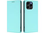 Custodia In Pelle Per Doogee Note 58 / Note 58 Pro, Custodia Flip Magnetica In Finto Cuoio Con Supporto Verde Menta