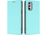 Custodia Per Motorola Moto G Stylus 2022 4G, Custodia Magnetica Antiurto Con Supporto In Finto Cuoio Flip Cover Turchese