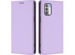 Custodia Per Telefono Cellulare Per Nokia G42 /Nokia G310,Poliuretanopelle Flip Cover Antiurto Magnetico Con Supporto Viola