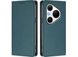 Custodia In Pelle Per Huawei Pura 80 Pro/Pura 80 Pro+, Custodia Flip Magnetica In Finto Cuoio Con Supporto Verde