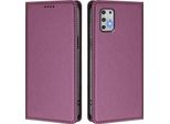 Custodia Per Motorola Moto G Stylus 2021 4G, Custodia Magnetica Antiurto Con Supporto In Finto Cuoio Flip Cover Viola