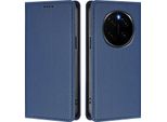 Custodia In Pelle Per Honor Magic7 Pro, Flip Case Magnetico In Finto Cuoio Con Supporto Blu Scuro