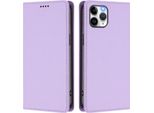 Custodia Per Iphone 11 Pro, Custodia Flip In Finto Cuoio Antiurto Magnetica Con Supporto Viola