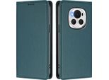 Custodia In Pelle Per Honor Magic6, Flip Case Magnetico In Finto Cuoio Con Supporto Verde