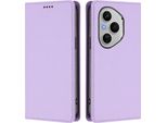 Custodia Per Telefono Cellulare Per Honor 400 Pro, Flip Cover In Finto Cuoio Antiurto Magnetica Con Supporto Viola