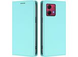 Custodia In Pelle Per Motorola Moto G84, Custodia Flip Magnetica In Finto Cuoio Con Supporto Verde Menta