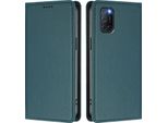 Custodia In Pelle Per Oppo A52 / A92 / A72 4G, Custodia Flip Magnetica In Finto Cuoio Con Supporto Verde