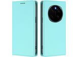 Custodia In Pelle Per Honor Magic7, Flip Case Magnetico In Finto Cuoio Con Supporto Verde Menta