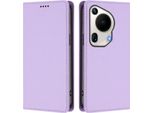 Custodia Per Telefono Cellulare Per Huawei Pura 70 Ultra, Flip Cover In Finto Cuoio Antiurto Magnetica Con Supporto Viola