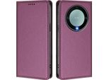 Custodia In Pelle Per Honor X9A/Magic5 Lite, Custodia Flip Magnetica In Finto Cuoio Con Supporto Viola