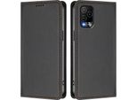 Custodia Per Telefono Cellulare Per Blu View 5 Pro, Custodia Magnetica Antiurto In Finto Cuoio Flip Cover Con Supporto Nero