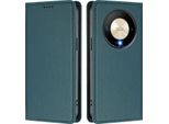 Custodia In Pelle Per Honor X9B/Magic6 Lite, Custodia Magnetica In Finto Cuoio Con Supporto Verde