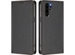 Custodia Per Huawei P30 Pro, Flip Cover In Finto Cuoio Antiurto Magnetica Con Supporto Nero