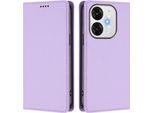 Custodia Per Telefono Cellulare Per Itel A80, Flip Cover In Finto Cuoio Antiurto Custodia Magnetica Con Supporto Viola