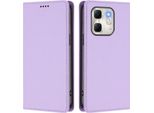 Custodia In Pelle Per Infinix Hot 50I /Smart 9 /Smart 9 Hd, Custodia Flip Magnetica In Finto Cuoio Con Supporto Viola Chiaro