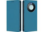 Custodia In Pelle Per Honor X9C Smart, Custodia Flip Magnetica In Finto Cuoio Con Supporto Lake Blu