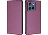 Custodia Per Cellulare Per Motorola Edge 60 Stylus/Moto G Stylus 5G 2025, Custodia Magnetica Antiurto Con Supporto In Finto Cuoio Flip Cover Purple