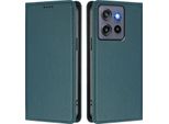 Custodia In Pelle Per Motorola Edge 60 Stylus/Moto G Stylus 5G 2025, Custodia Flip Magnetica In Finto Cuoio Con Supporto Verde