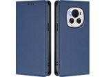 Custodia In Pelle Per Honor Magic6, Flip Case Magnetico In Finto Cuoio Con Supporto Blu Scuro