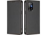 Custodia In Pelle Per Oppo A94 5G, Custodia Magnetica In Finto Cuoio Con Supporto Nero