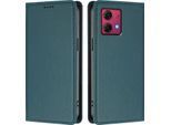 Custodia In Pelle Per Motorola Moto G84, Custodia Flip Magnetica In Finto Cuoio Con Supporto Verde