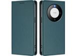 Custodia In Pelle Per Huawei Mate 60 Pro/Mate 60 Pro+, Custodia Magnetica In Finto Cuoio Con Supporto Verde