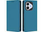 Custodia In Pelle Per Honor 400 Lite, Custodia Flip Magnetica In Finto Cuoio Con Supporto Lake Blu