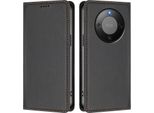 Custodia In Pelle Per Honor X9D/Magic8 Lite, Flip Case Magnetico In Finto Cuoio Con Supporto Nero