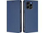Custodia In Pelle Per Doogee Note 58 / Note 58 Pro, Flip Case Magnetico In Finto Cuoio Con Supporto Blu Scuro
