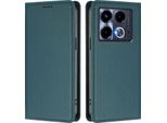 Custodia In Pelle Per Infinix Note 40 5G, Custodia Magnetica In Finto Cuoio Con Supporto Verde