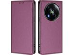 Custodia In Pelle Per Itel RS4, Custodia Magnetica In Finto Cuoio Flip Con Supporto Purple