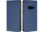 Custodia Per Telefono Cellulare Per Nulla Phone 3A,Poliuretanoleather Flip Cover Custodia Magnetica Antiurto Con Supporto Blu Scuro