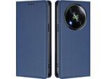 Custodia In Pelle Per Itel RS4, Custodia Flip Magnetica In Finto Cuoio Con Supporto Blu Scuro