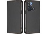 Custodia In Pelle Per Infinix Hot 12I / Hot 20I, Custodia Flip Magnetica In Finto Cuoio Con Supporto Nero