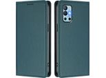 Custodia In Pelle Per Oneplus 8T /Oneplus 9R, Custodia Magnetica In Finto Cuoio Con Supporto Verde