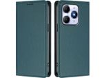 Custodia In Pelle Per Itel A90, Custodia Flip Magnetica In Finto Cuoio Con Supporto Verde