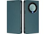 Custodia In Pelle Per Honor X9A/Magic5 Lite, Custodia Magnetica In Finto Cuoio Con Supporto Verde