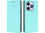 Custodia In Pelle Per Itel A90, Custodia Magnetica In Finto Cuoio Flip Con Supporto Verde Menta