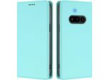 Custodia Per Telefono Cellulare Per Nulla Phone 3A, Flip Cover In Finto Cuoio Antiurto Custodia Magnetica Con Supporto Turchese