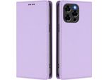 Custodia In Pelle Per Doogee Note 58 / Note 58 Pro, Custodia Magnetica In Finto Cuoio Con Supporto Viola Chiaro