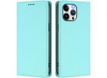 Custodia Per Iphone 13 Pro Max, Flip Cover In Finto Cuoio Antiurto Magnetica Con Supporto Turchese