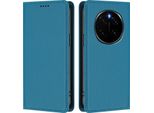 Custodia Per Telefono Cellulare Per Honor Magic7, Flip Cover In Finto Cuoio Antiurto Magnetica Con Supporto Blu