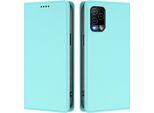 Custodia Per Cellulare Per Blu View 5 Pro, Flip Cover In Finto Cuoio Antiurto Magnetica Con Supporto Turchese