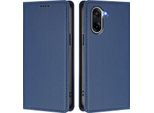 Custodia In Pelle Per Oneplus Nord CE5 / Ace 5 Racing, Custodia Magnetica In Finto Cuoio Flip Con Supporto Blu Scuro