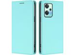 Custodia Per Telefono Cellulare Per Oneplus Nord Ce 2 Lite 5G/Nord 2 Lite, Custodia Magnetica Antiurto In Finto Cuoio Flip Cover Con Supporto Turchese