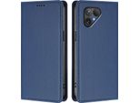Custodia Per Telefono Cellulare Per Fairphone 5,Poliuretanopelle Flip Cover Antiurto Magnetico Con Supporto Blu Scuro
