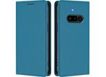 Custodia Per Telefono Cellulare Per Nothing Phone 3A,Poliuretanoleather Flip Cover Custodia Magnetica Antiurto Con Supporto Blu