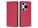 Custodia In Pelle Per Huawei Pura 70 Pro/Pura 70 Pro+, Custodia Flip Magnetica In Finto Cuoio Con Supporto Rosso