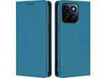 Custodia In Pelle Per Honor 400 Smart /Honor X7D, Flip Case Magnetico In Finto Cuoio Con Supporto Lake Blu