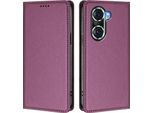 Custodia Per Telefono Cellulare Per Honor 60 Pro, Flip Cover In Finto Cuoio Antiurto Magnetica Con Supporto Viola